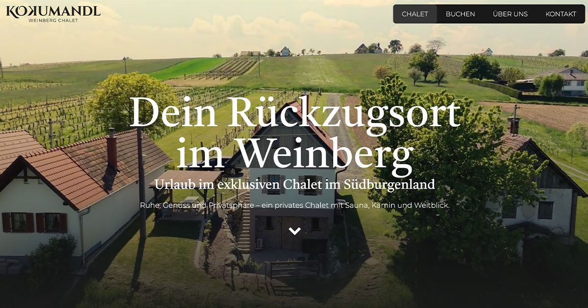 Weinberg Chalet Kokumandl