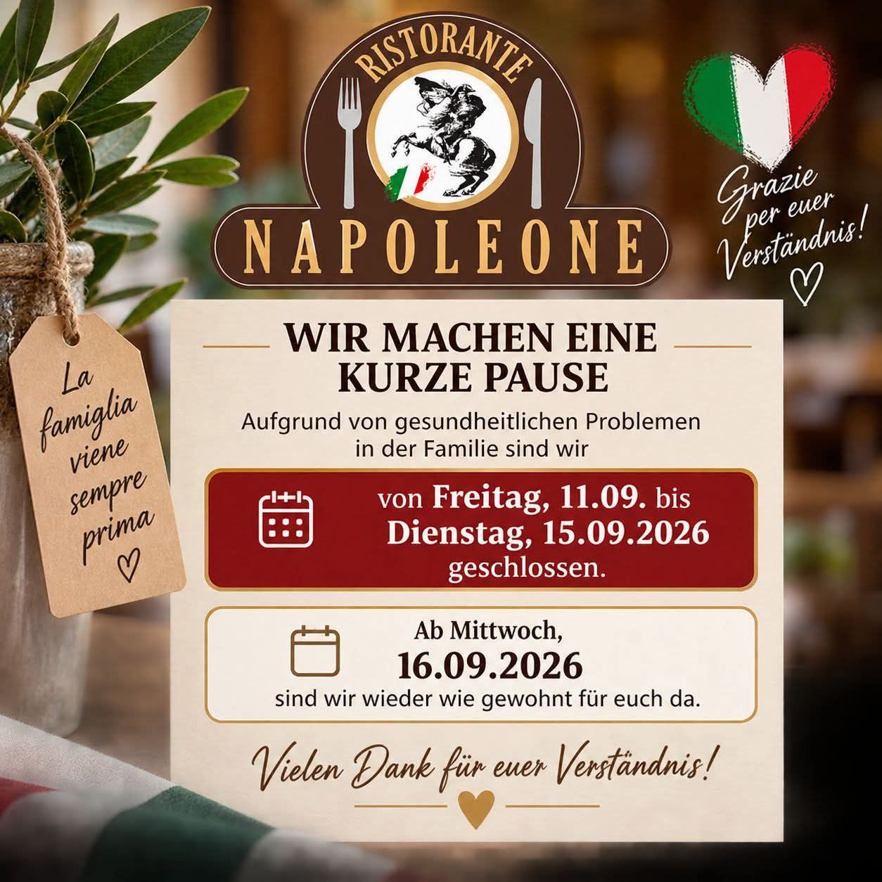 Ristorante, Pizzeria, Hotel Napoleone
