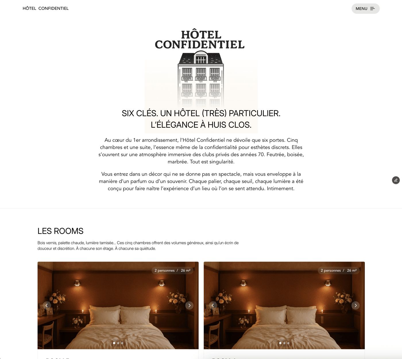 Hôtel Confidentiel Paris