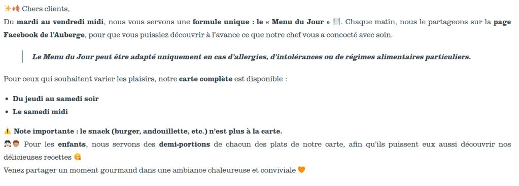 Auberge du Relais d'Auniac