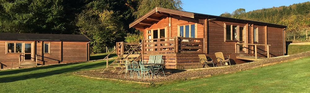 Log cabins at Long Mountain Centre