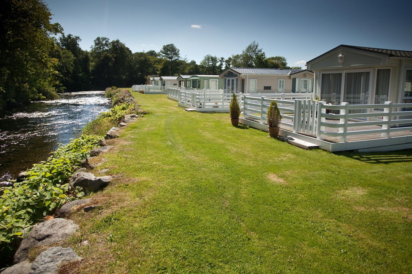 Riverside view Glan Gwna