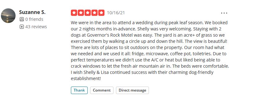 Governor's Rock Motel
